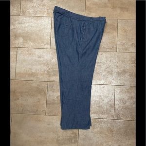 Old Navy chambray wide leg jean pant 20W
